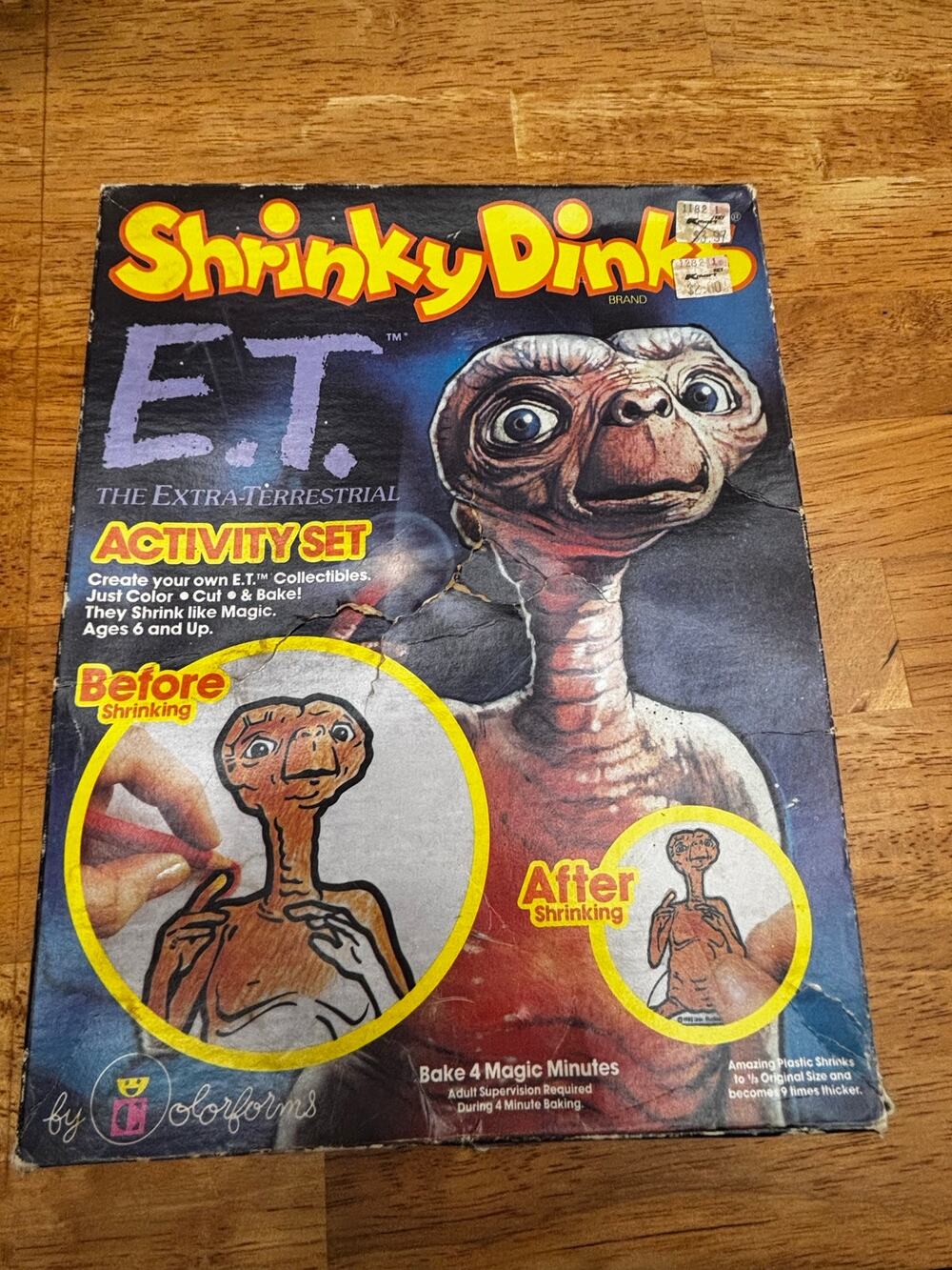 1982 E.T. the Extra-Terrestrial Shrinky Dinks Activity Set